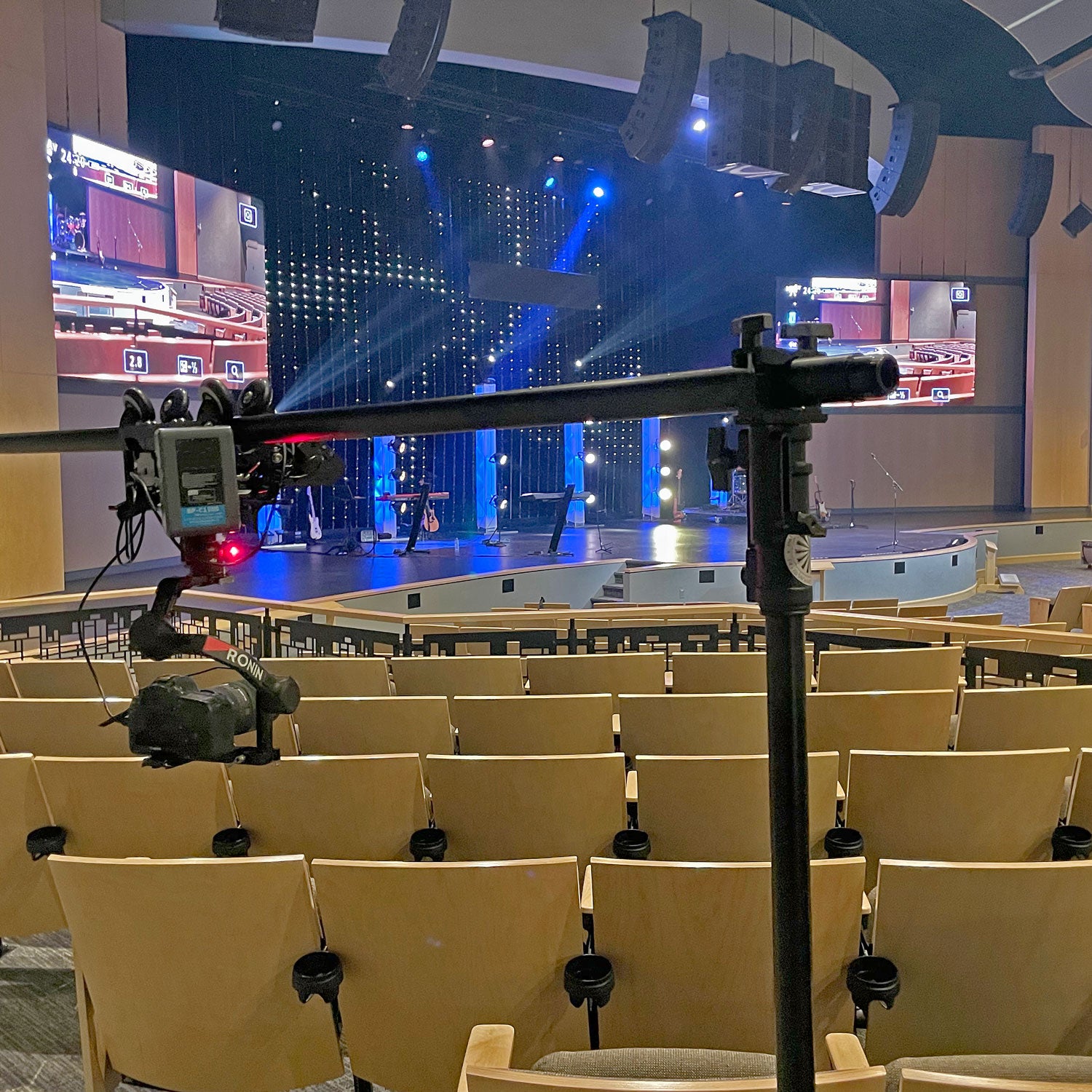 House of worship camera motion control