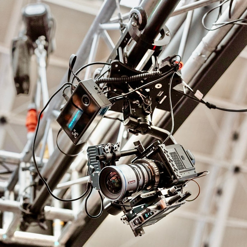 Overhead sliding camera