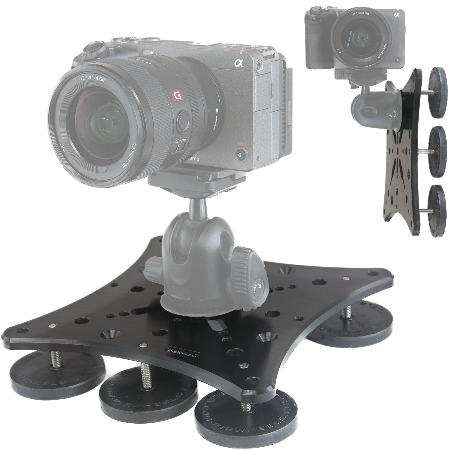 Magnetic Camera Mount - RigMount X - Strong Safe & Easy - RigWheels