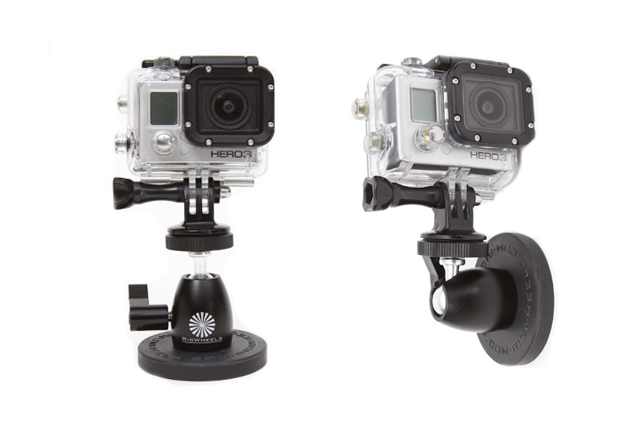 Camera Car Mount with RigWheels High Power Magnetic Mounts.