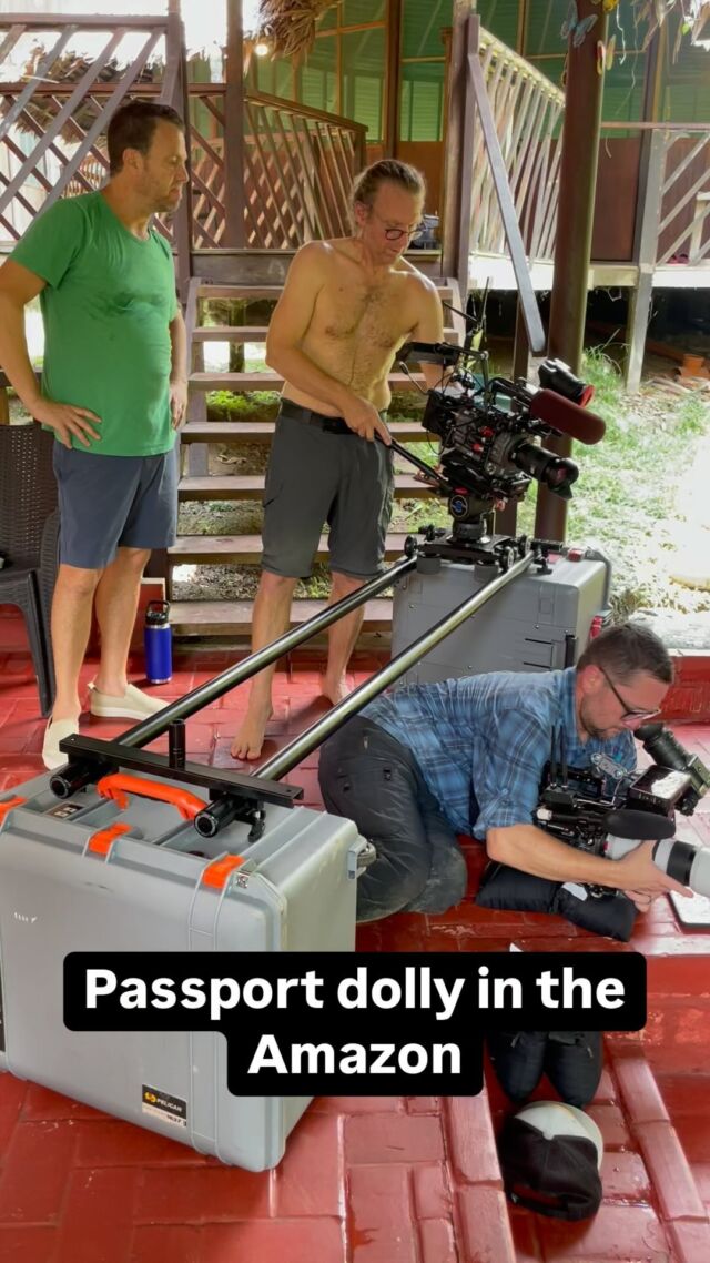 @worldofmiko and @incsouthpaw with the Passport Camera Dolly in the Amazon Jungle. Planes, trains, moto-taxis and riverboats to get to this location and the Passport delivers. 
.
.
#filmmaking #cinematography #directorofphotography #dplife #behindthescenes #cameradept #cameraop #cameraoperator #fx9 #gripdept #griprigs